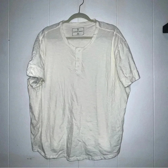 Mutual Weave Mens Ivory White Button Up Size XXL Made In India - Picture 2 of 3